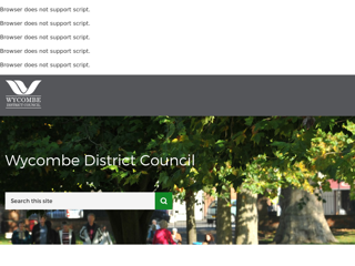 Screenshot for https://www.wycombe.gov.uk/browse/Business/Business.aspx
