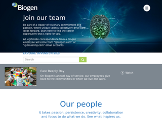 Screenshot for https://www.biogen.com/en_us/careers.html
