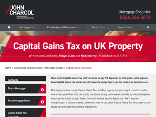 Screenshot for https://www.charcol.co.uk/guides/capital-gains-tax-guide/