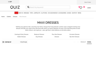 Screenshot for https://www.quizclothing.co.uk/clothes/dresses/maxi-dresses/