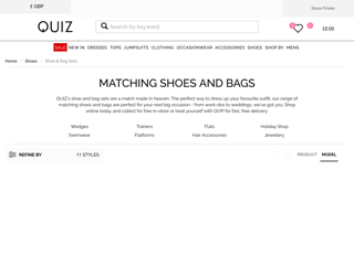 Screenshot for https://www.quizclothing.co.uk/footwear/shoe-bag-sets/