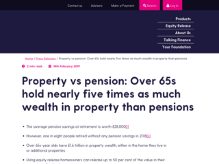 Screenshot for https://www.onefamily.com/our-story/media-centre/2019/property-vs-pension-wealth/