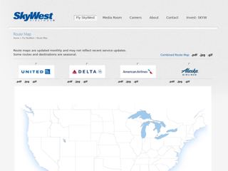 Screenshot for http://www.skywest.com/fly-skywest-airlines/skywest-airlines-route-map/