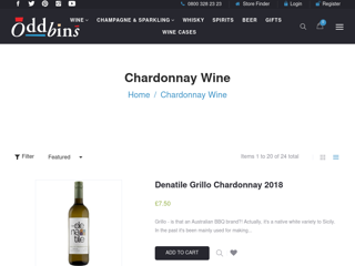 Screenshot for https://www.oddbins.com/collections/chardonay-wine