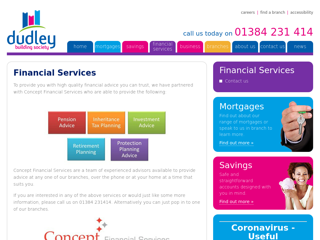 Screenshot for https://www.dudleybuildingsociety.co.uk/financial-services/