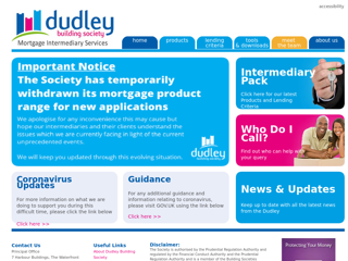 Screenshot for https://www.dudleybuildingsociety.co.uk/intermediary/products.html