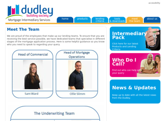 Screenshot for https://www.dudleybuildingsociety.co.uk/intermediary/theteam.html