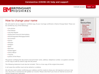 Screenshot for https://www.birminghammidshires.co.uk/change-your-name/