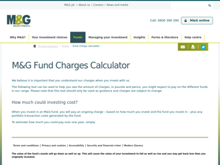 Screenshot for https://www.mandg.co.uk/investor/fund-prices-performance/fund-charge-calculator/