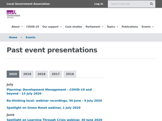 Screenshot for https://www.local.gov.uk/events/past-event-presentations