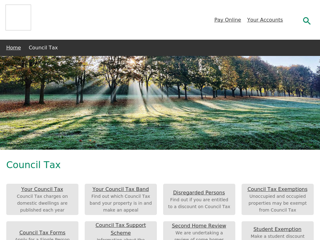 Screenshot for https://www.stevenage.gov.uk/council-tax