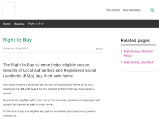 Screenshot for https://www.stevenage.gov.uk/housing/right-to-buy