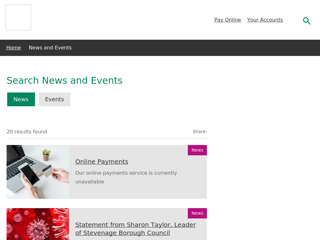 Screenshot for https://www.stevenage.gov.uk/news-and-events