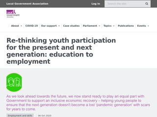 Screenshot for https://www.local.gov.uk/re-thinking-youth-participation-present-and-next-generation-education-employment