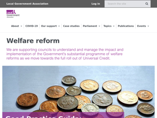Screenshot for https://www.local.gov.uk/topics/welfare-reform