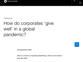 Screenshot for https://www.macquarie.com/id/en/perspectives/how-do-corporates-give-well-in-a-global-pandemic.html