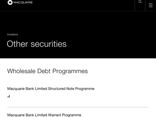 Screenshot for https://www.macquarie.com/uk/en/investors/other-securities.html