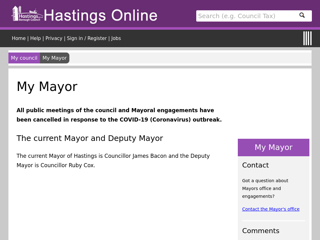 Screenshot for https://www.hastings.gov.uk/my-council/mayor/