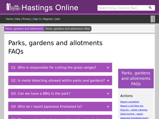 Screenshot for https://www.hastings.gov.uk/parks_gardens_allotments/faqs/