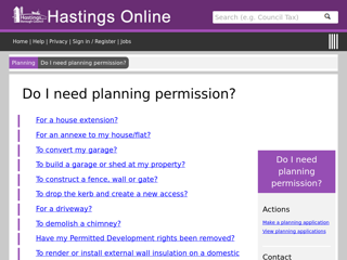 Screenshot for https://www.hastings.gov.uk/planning/need/