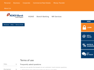 Screenshot for https://www.icicibank.co.uk/personal/faqs/terms-of-use.page?