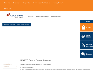 Screenshot for https://www.icicibank.co.uk/personal/hisave-accounts/hisave-bonus-saver-account.page?