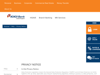 Screenshot for https://www.icicibank.co.uk/personal/privacy-notice.page?