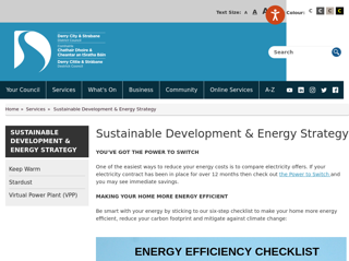 Screenshot for https://www.derrystrabane.com/energy