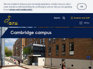 Screenshot for https://aru.ac.uk/student-life/life-on-campus/cambridge-campus