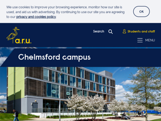 Screenshot for https://aru.ac.uk/student-life/life-on-campus/chelmsford-campus