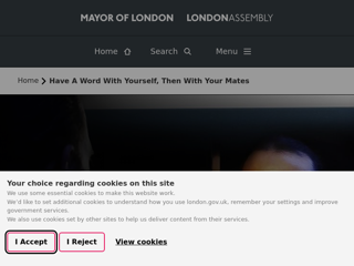 Screenshot for https://www.london.gov.uk/have-a-word