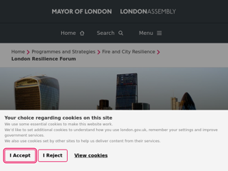 Screenshot for https://www.london.gov.uk/programmes-strategies/fire-and-city-resilience/london-resilience-forum