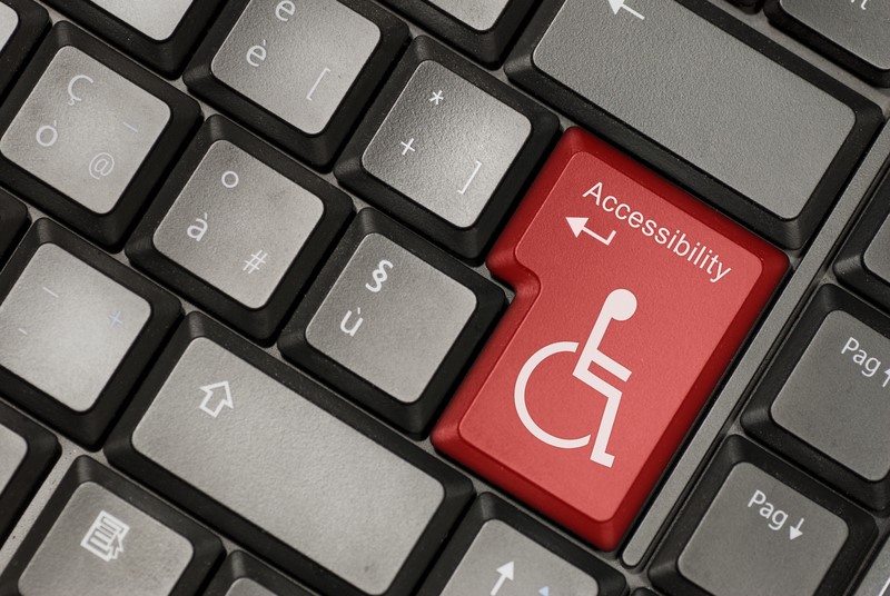 Accessibility Stock Keyboard Image