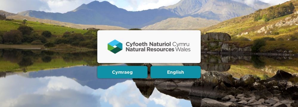 Screenshot of Natural Resources Wales Homepage